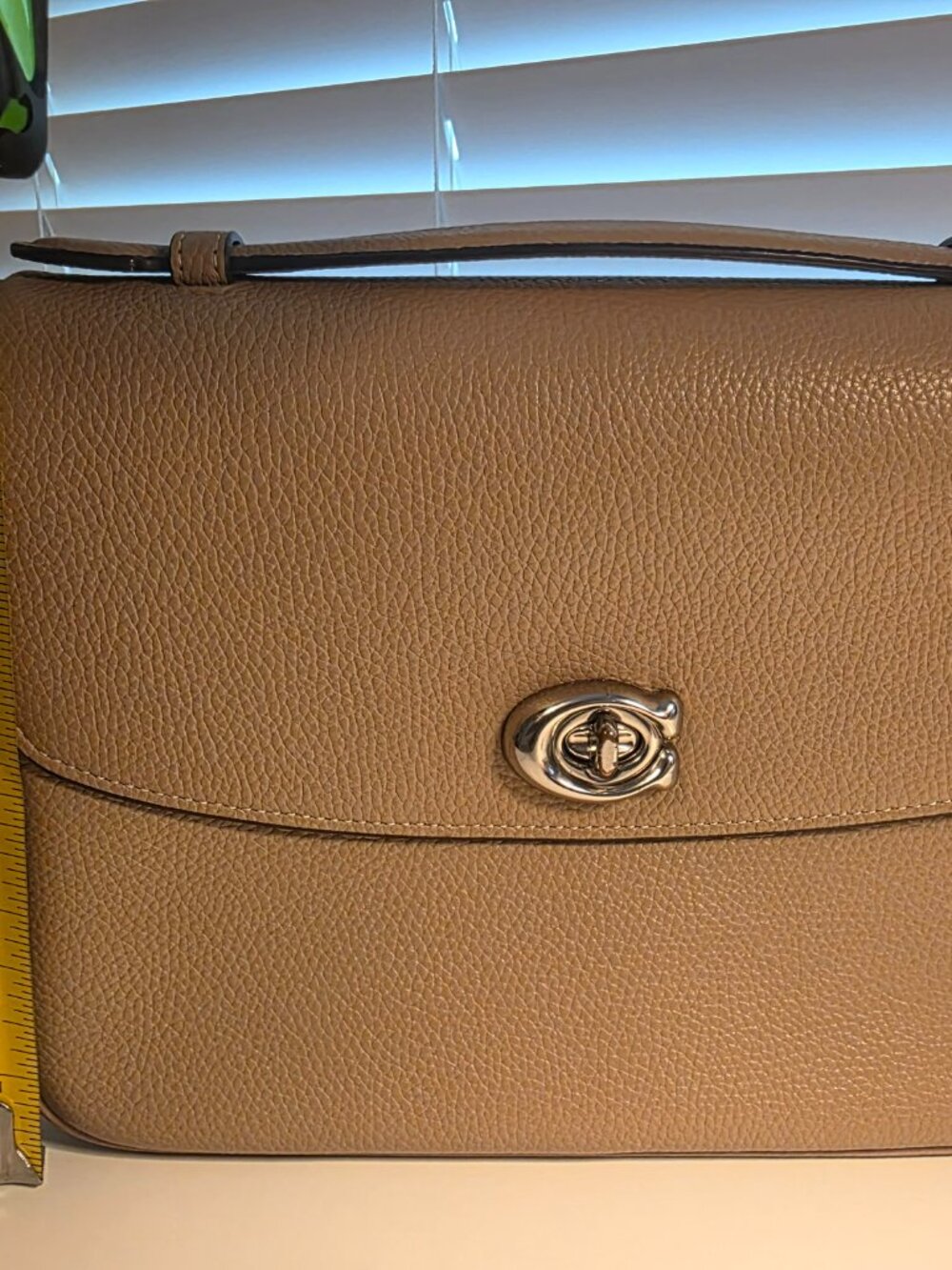 Coach Cassie Pebbled Leather Crossbody bag in Taupe Silver - Picture 8 of 11
